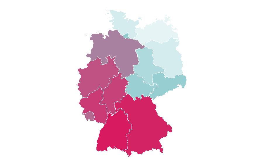 Affinity by region — Plasterwork, Germany