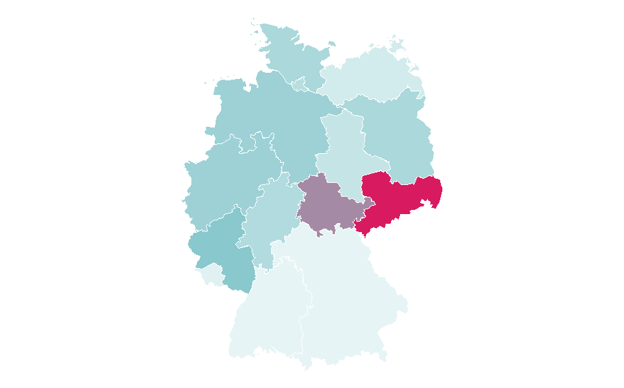 Affinity by region — Plastic arts, Germany