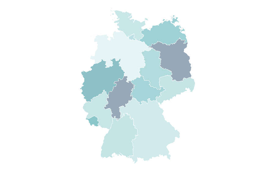 Affinity by region — Plastic pollution, Germany