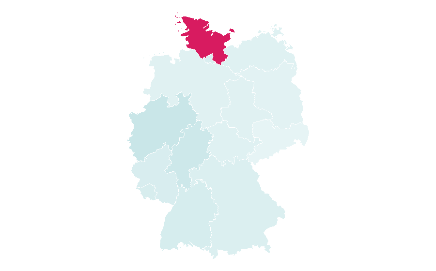 Affinity by region — Plastic recycling, Germany