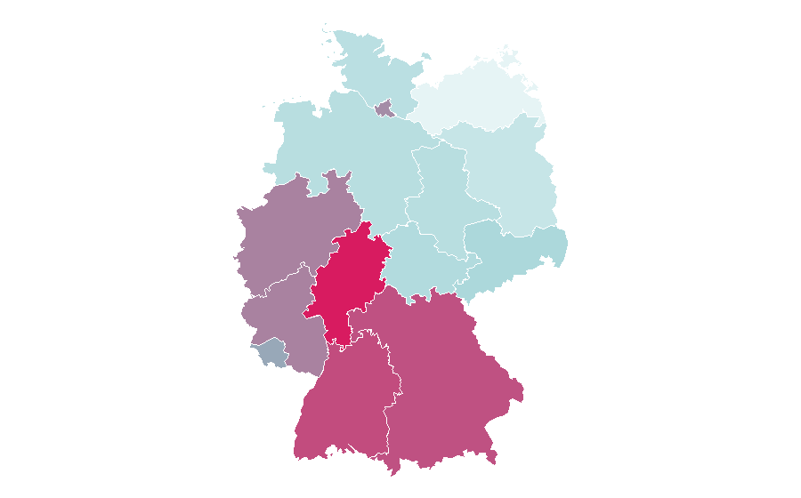Affinity by region — Playa del Carmen, Germany