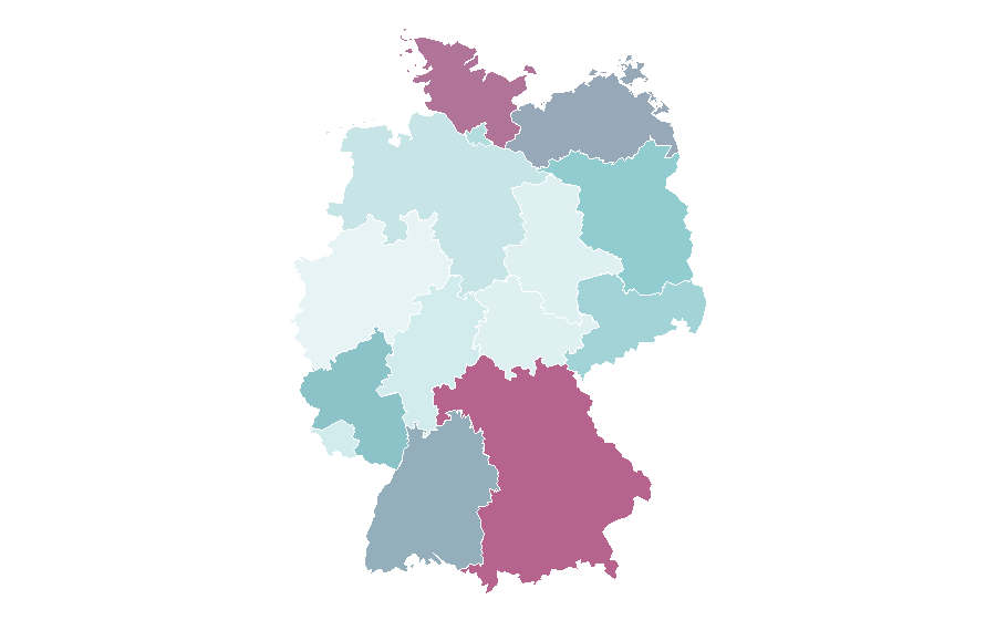 Affinité par région — Playground, Allemagne