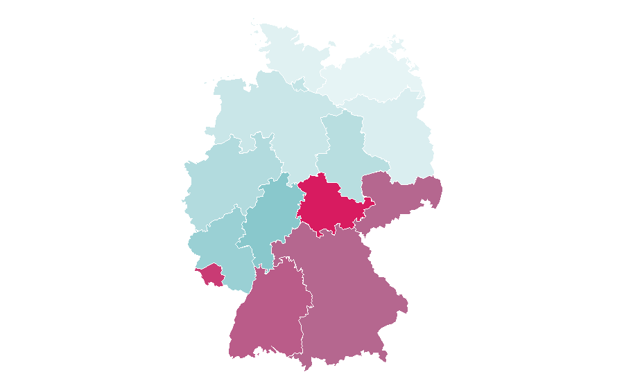 Affinity by region — Playing card, Germany
