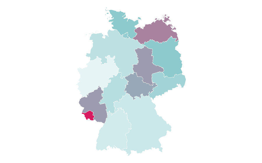 Affinité par région — Plus-size clothing, Allemagne