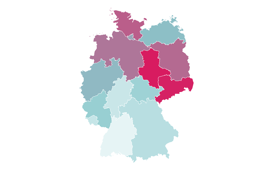 Affinity by region — Pokémon Go, Germany
