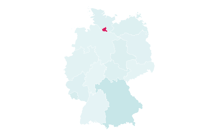 Affinity by region — Poker tournament, Germany