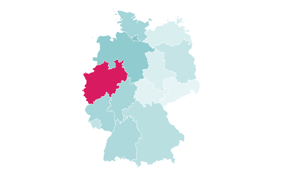 Affinity by region — Poland national football team, Germany