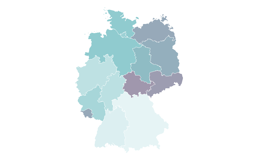 Affinity by region — Political satire, Germany