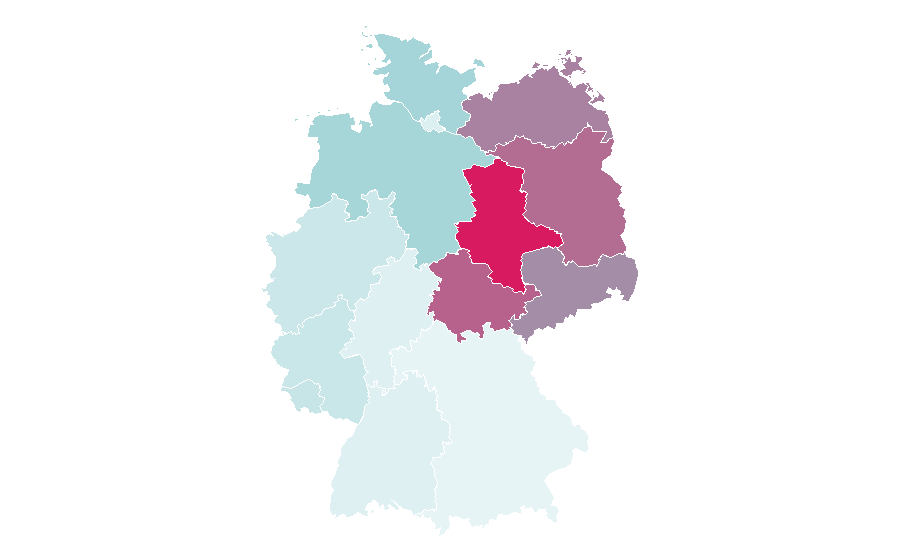 Affinity by region — Polizeiruf 110, Germany
