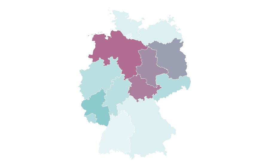 Affinity by region — Pollination, Germany