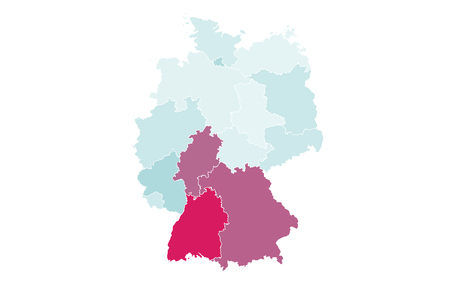 Affinity by region — Pompei, Germany