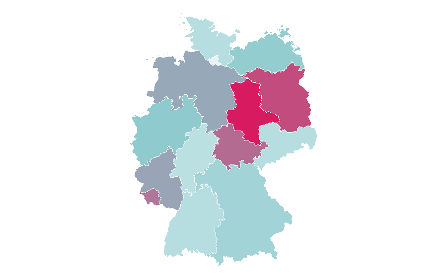 Affinity by region — Pool (cue sports), Germany