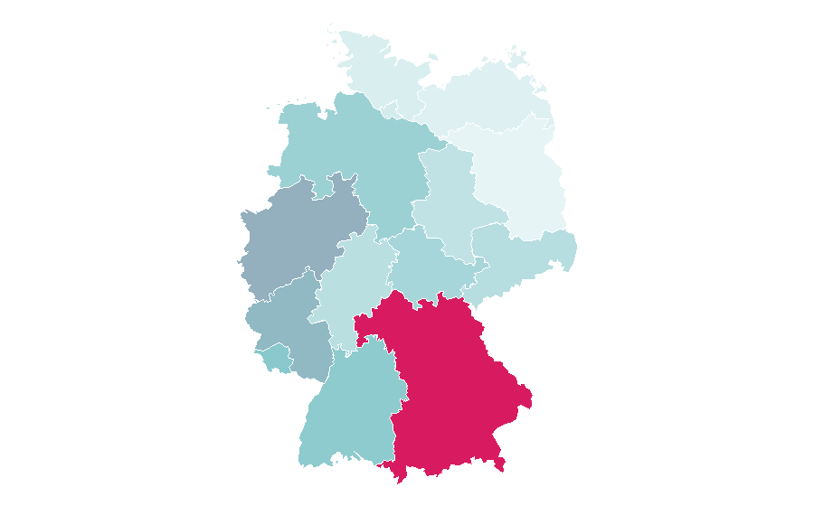 Affinity by region — Pope Benedict XVI, Germany
