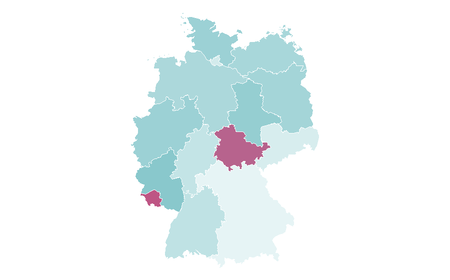 Affinity by region — Popular science, Germany