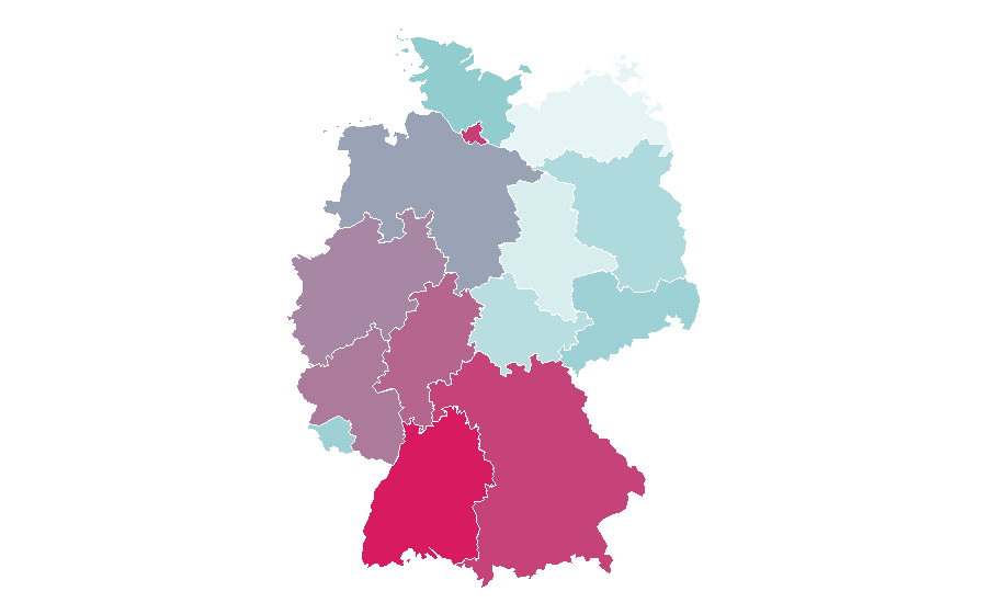 Affinity by region — Porsche 928, Germany