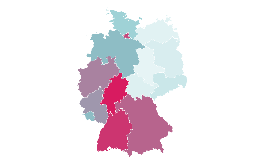 Affinity by region — Porsche Macan, Germany