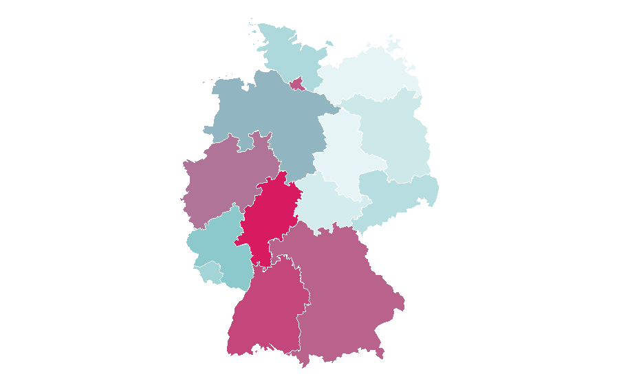 Affinity by region — Porsche Taycan, Germany