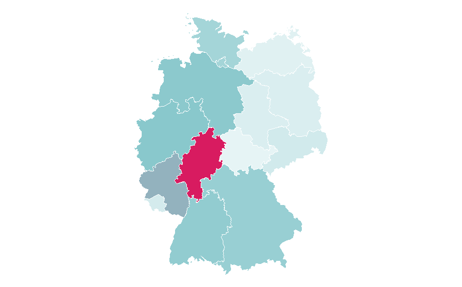 Affinity by region — Portal (architecture), Germany