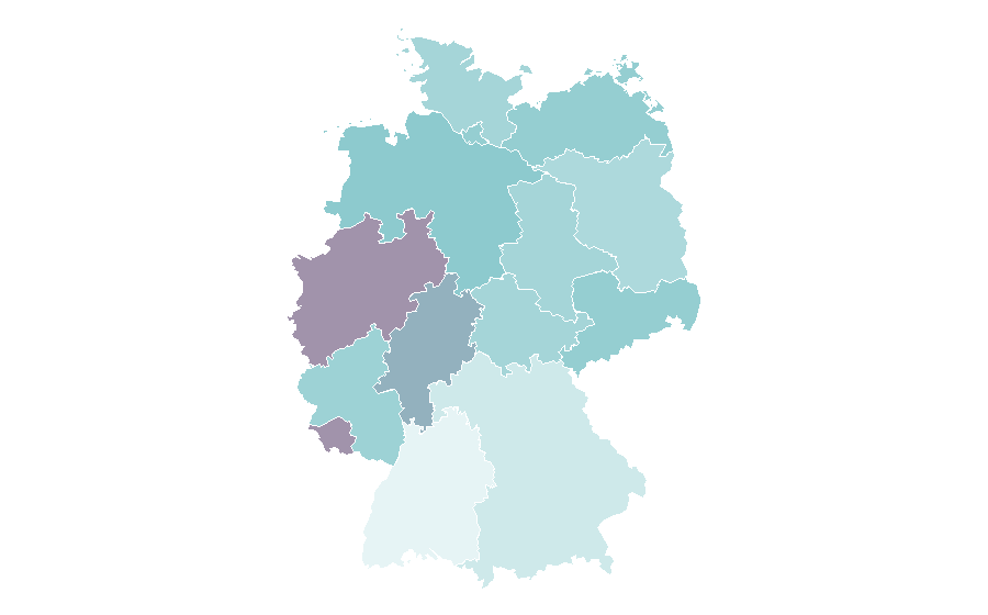 Affinity by region — Post-hardcore, Germany