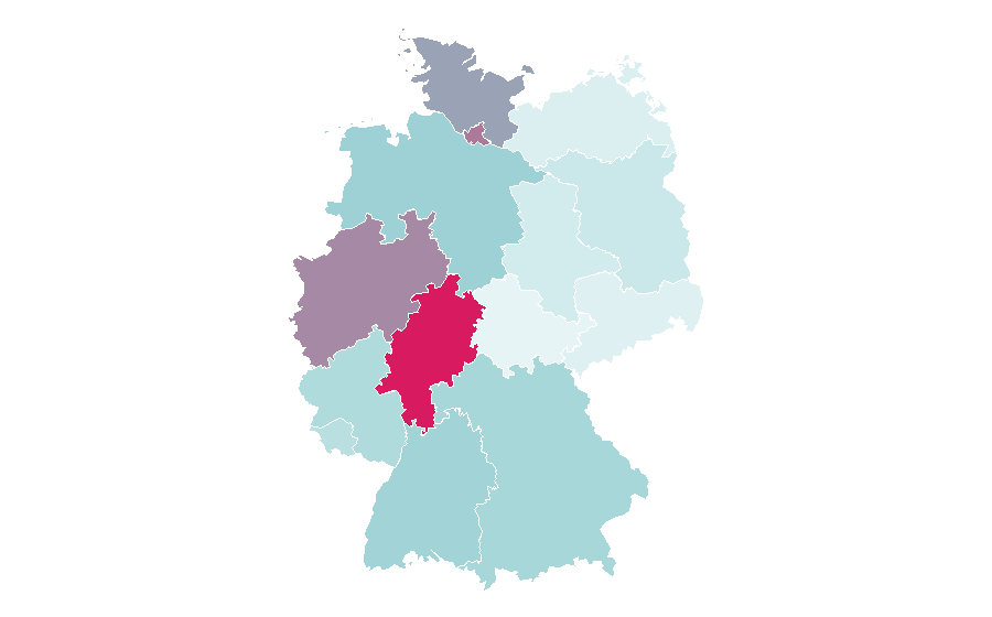 Affinity by region — Power (physics), Germany