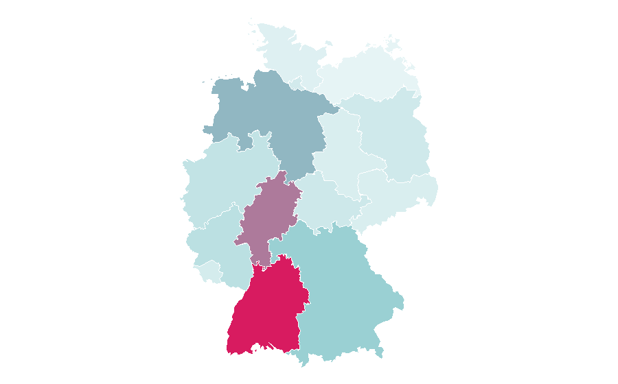 Afinidad por región — Power tool, Alemania