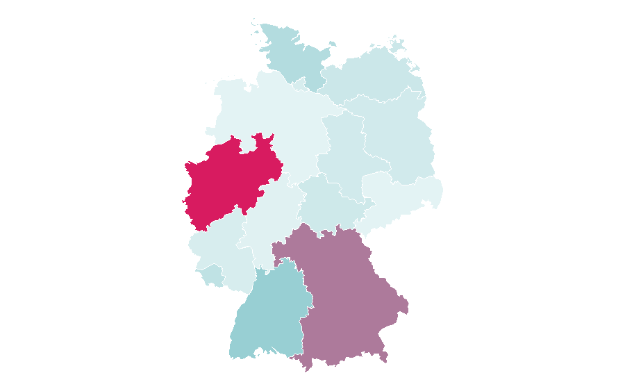 Affinity by region — Pre-school playgroup, Germany