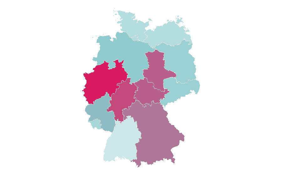 Affinité par région — Predator (alien), Allemagne