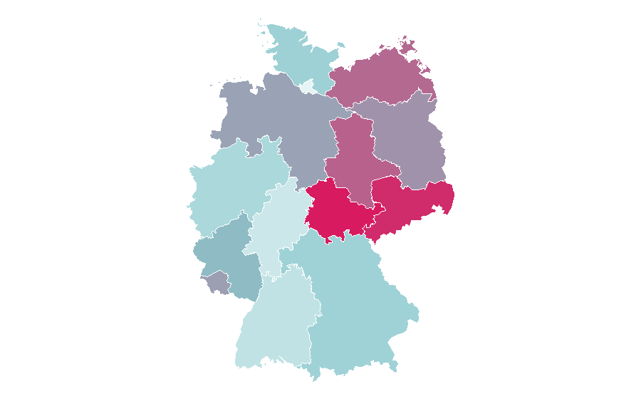 Affinity by region — Premier League Darts, Germany