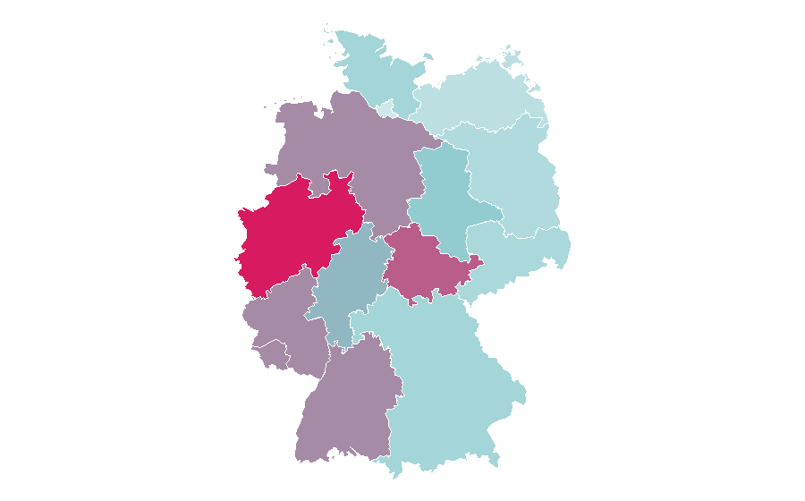 Affinity by region — Present, Germany