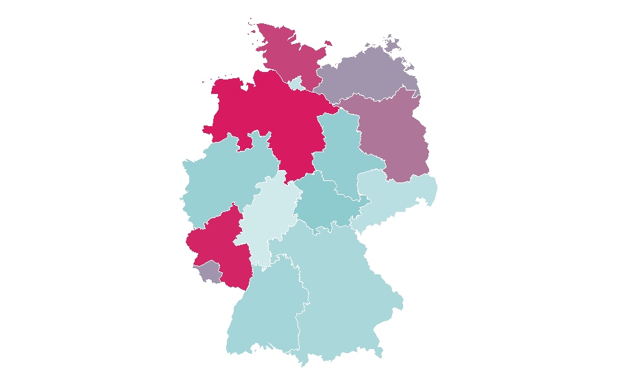 Affinity by region — President of the United States, Germany