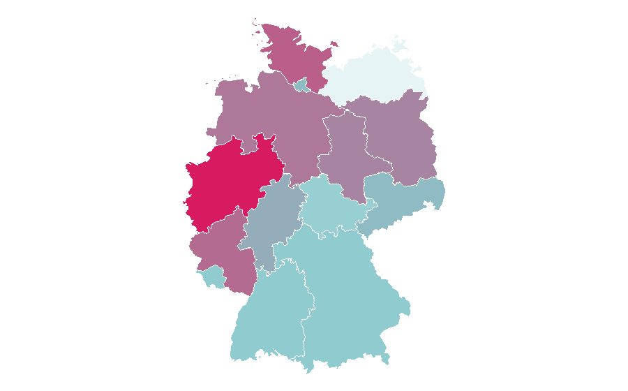 Affinity by region — Press on nails, Germany