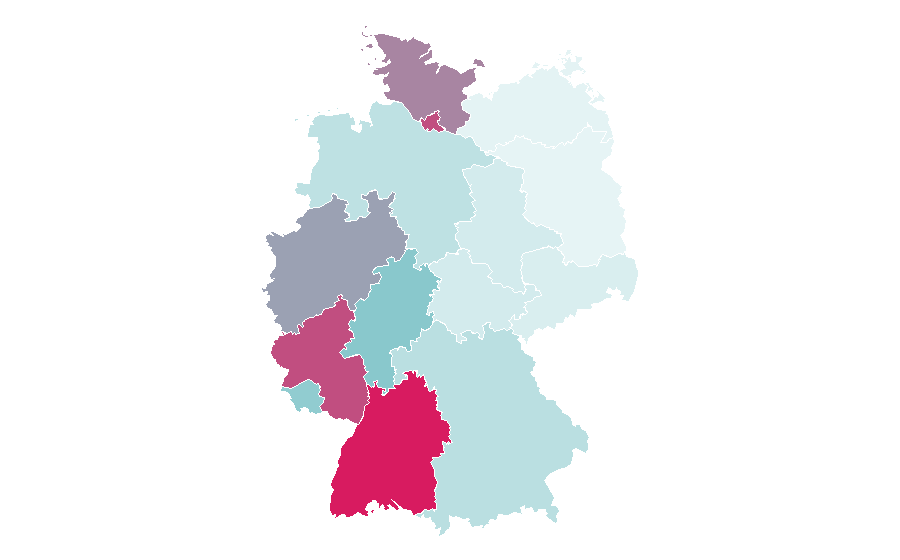 Affinity by region — Primeira Liga, Germany