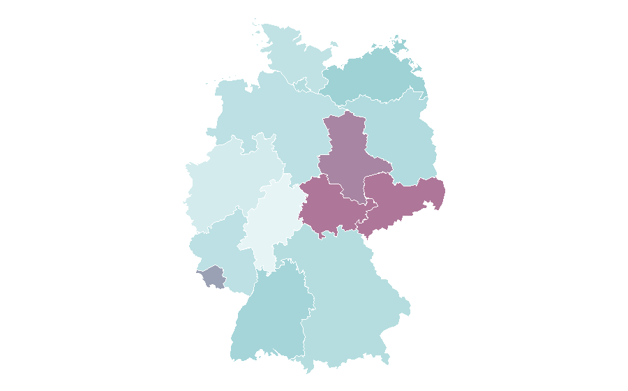Affinité par région — Printmaking, Allemagne