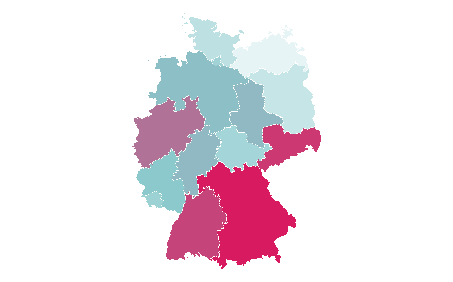 Affinity by region — Prisma, Germany