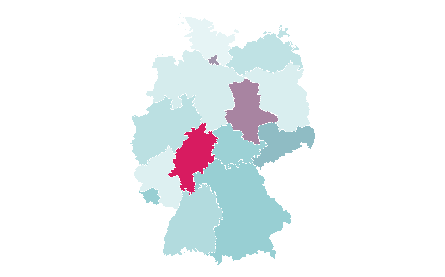Affinity by region — Private bank, Germany