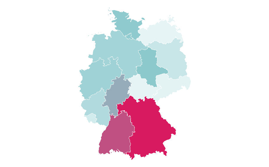 Affinity by region — Pro TV, Germany