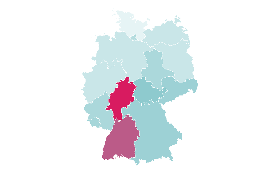 Affinity by region — Problem solving, Germany