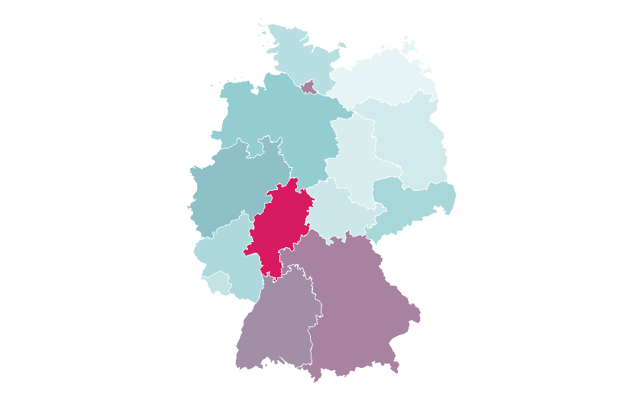 Affinité par région — Productivity, Allemagne
