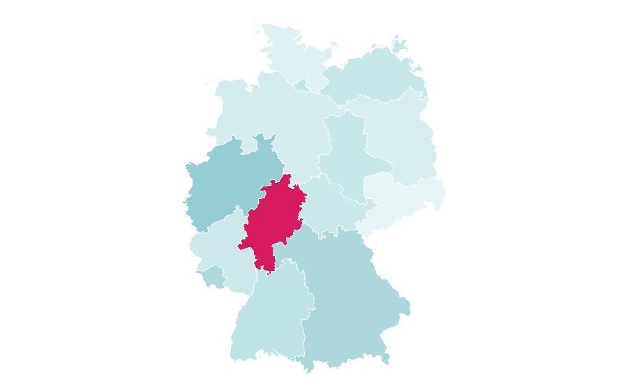 Affinity by region — Professional services, Germany
