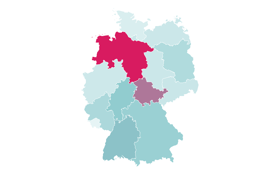 Affinity by region — Profit (economics), Germany