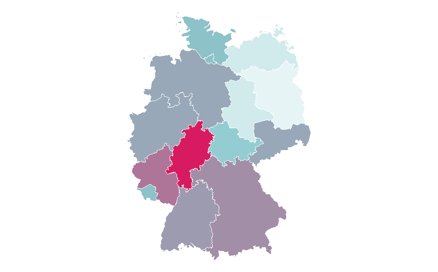 Affinity by region — Progressive metal, Germany