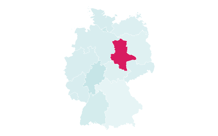 Affinity by region — Prophets and messengers in Islam, Germany