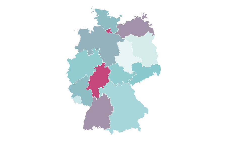 Affinity by region — Prose, Germany