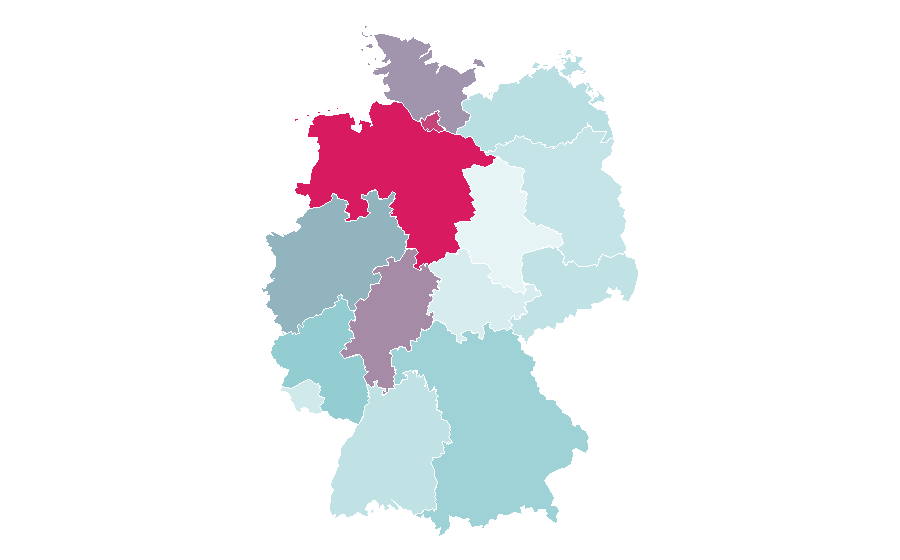 Affinity by region — Prosecutor, Germany