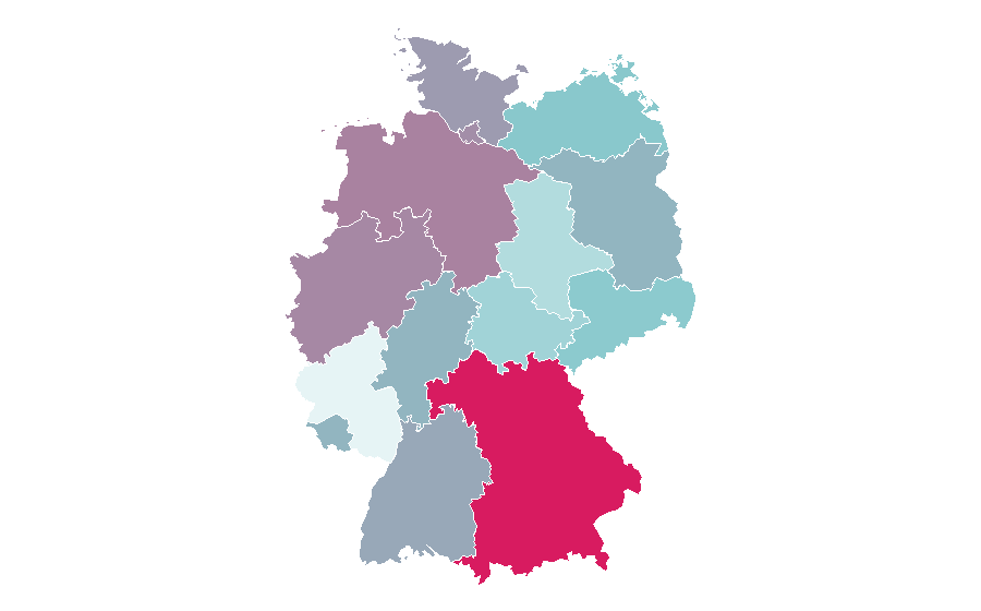 Affinité par région — ProSieben, Allemagne