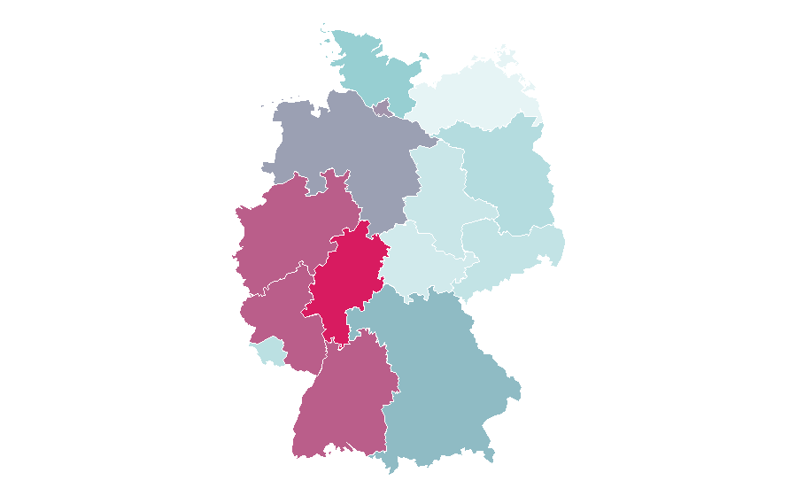 Affinité par région — Protein, Allemagne