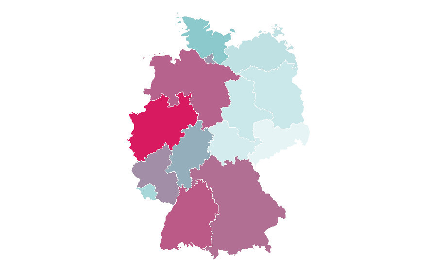 Affinity by region — Protein Shake, Germany
