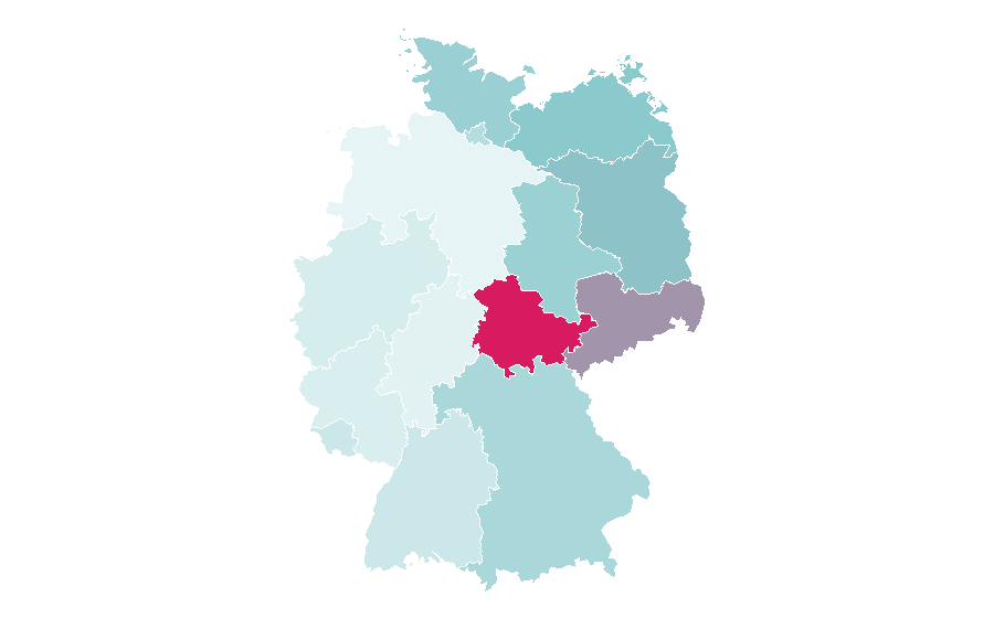 Affinity by region — Protest, Germany