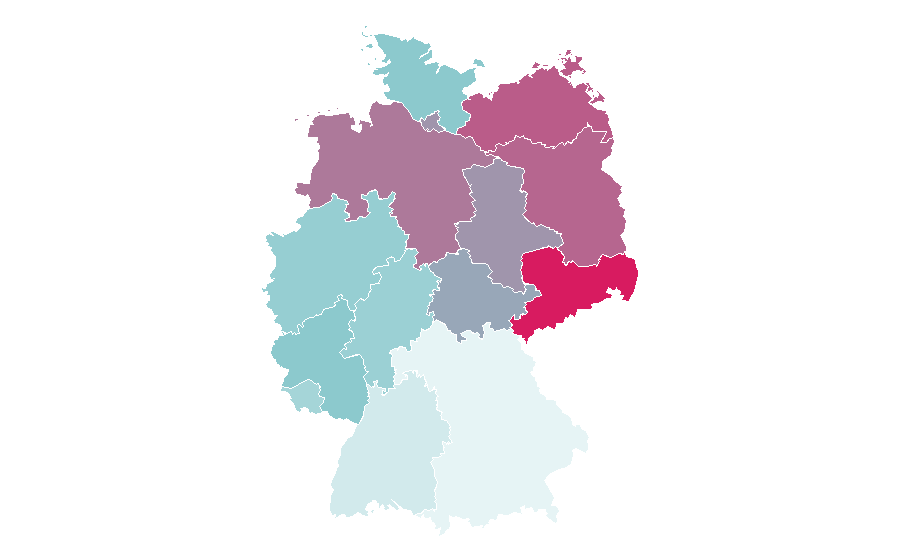 Affinity by region — Protestantism, Germany