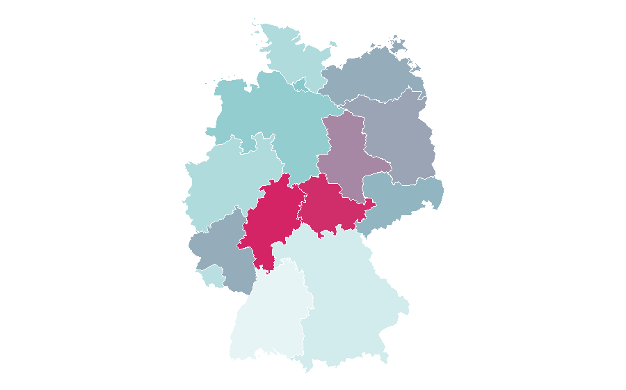 Affinity by region — Pseudonym, Germany